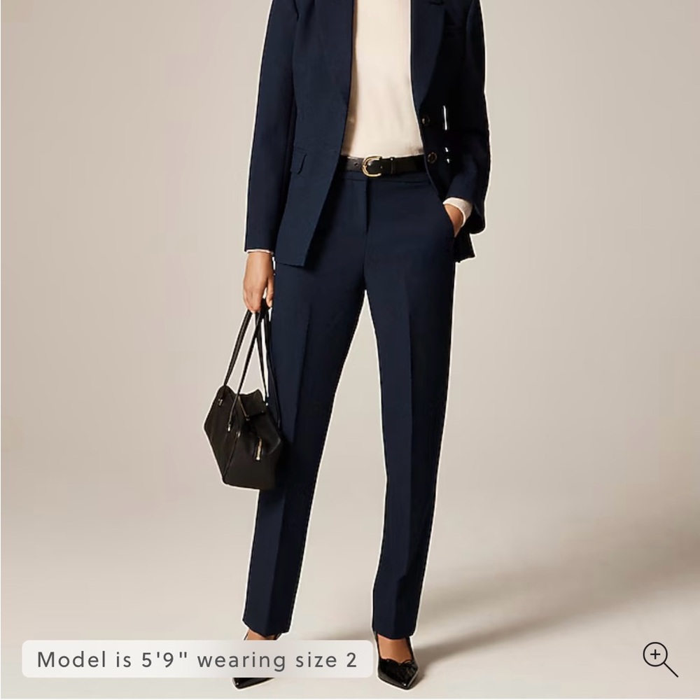 J. CREW Kate Straight Leg Pant in Navy